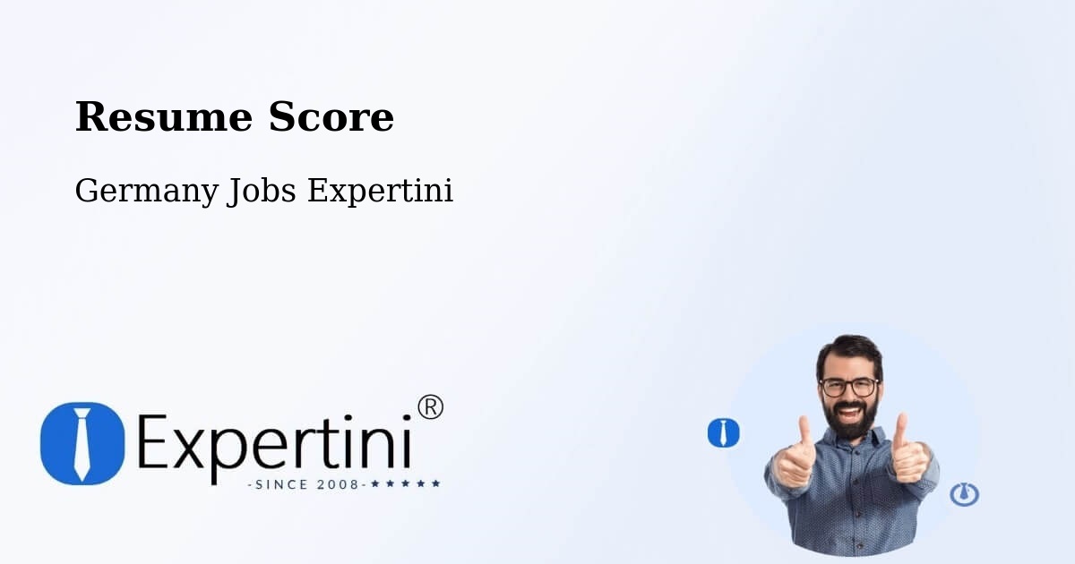Resume Score & Job Description Match Tool – Garding - Germany Jobs Expertini